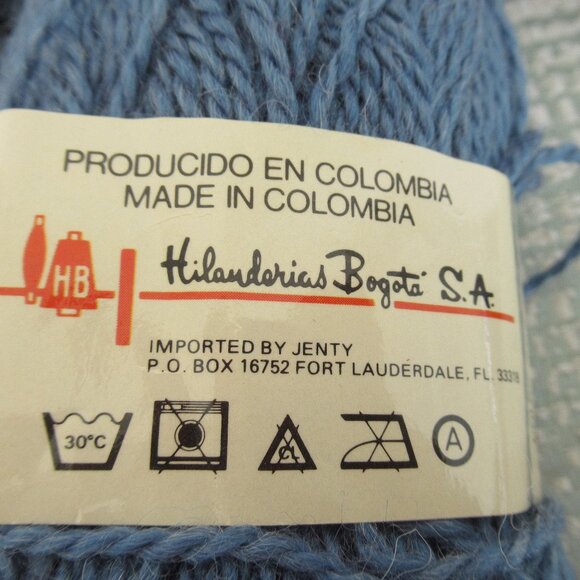 Lot of 5 Skeins Hilandesa ALPACA 2/6 Yarn, Acrylic & Alpaca Color 6 ~ Blue - Picture 5 of 9